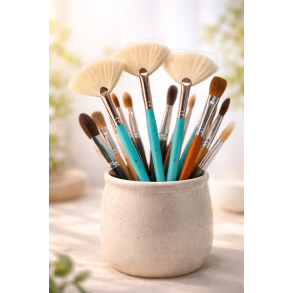 Pensler, Svampe & Dekorations flasker