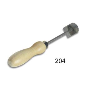 Afdrejningsjern med halv cirkel og ret side