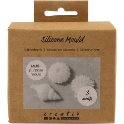 Silikoneform store S�pindsvin, konkylie, musling