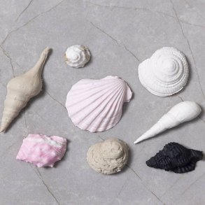 Silikoneform Konkylie og skaller, H: 1 cm, L: 1-2,8 cm