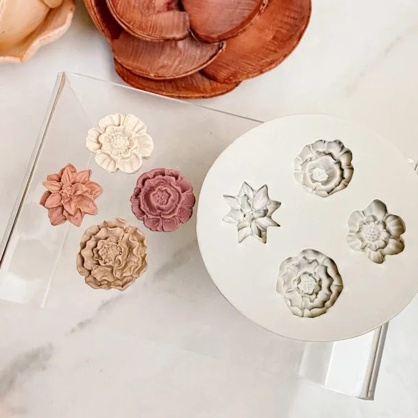 Silikoneform Blomster 4 stk.