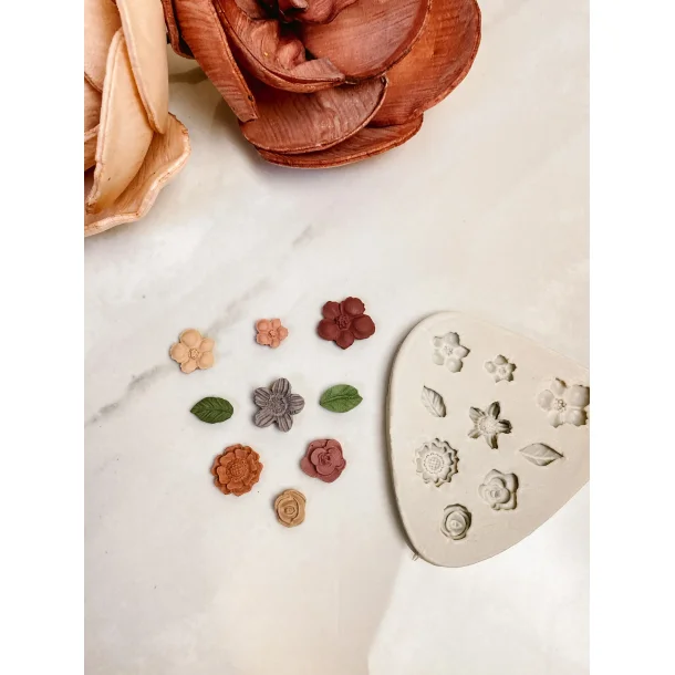 Silikoneform Blomster &amp; Blade