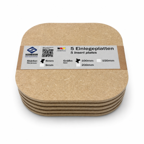Indsatsplader 10 x 10 cm 5 stk.