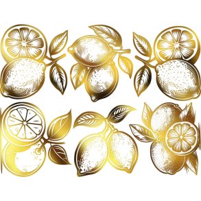 Citroner & Lime- Guld
