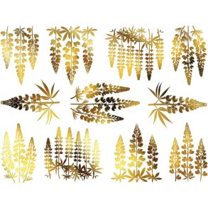 Lupin Blomster- Guld