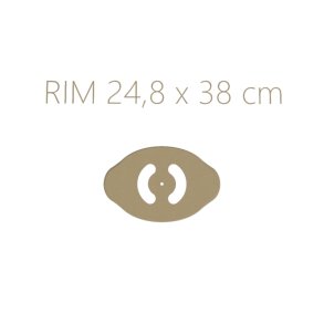 H�ndtag til Oval Plate 28 � 20 cm