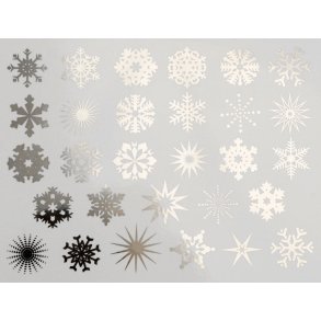 Small snowflaks - platinum