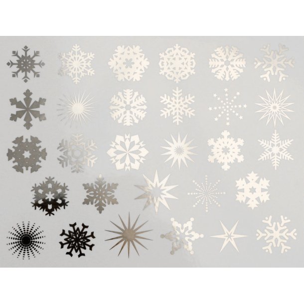 Small snowflaks - platinum
