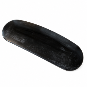 Lang sort drejeskinne i gummi