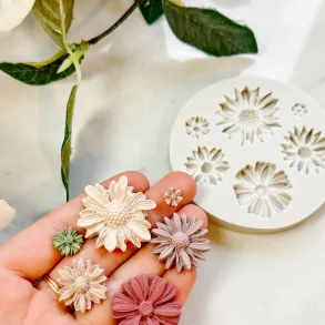 Silikoneform blomster 