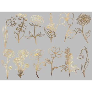 Haveblomster- Guld