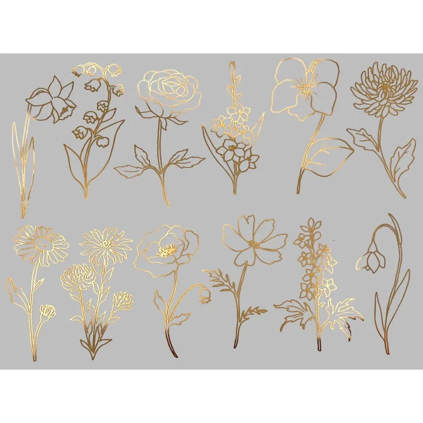 Haveblomster- Guld