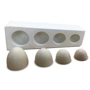 Gipsform � 4 halve �g � 5, 6, 7 og 8 cm