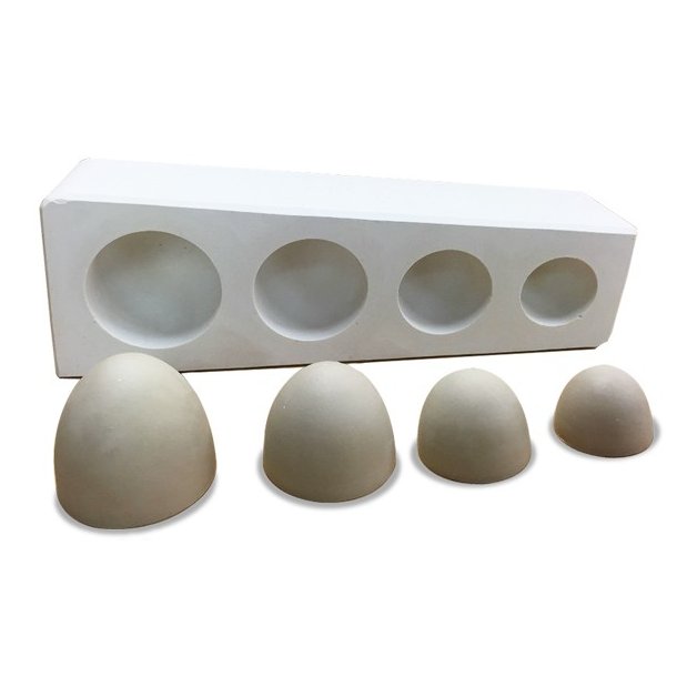 Gipsform � 4 halve �g � 5, 6, 7 og 8 cm