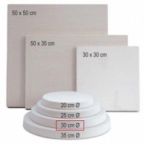Rund gipsplade � 30 cm