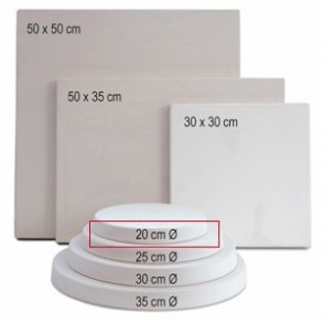 Rund gipsplade � 20 cm
