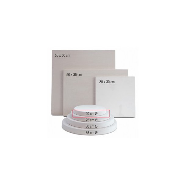 Rund gipsplade � 20 cm
