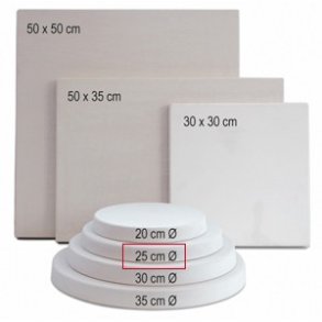 Rund gipsplade � 25 cm