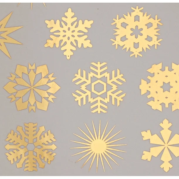 Small snowflaks - Guld