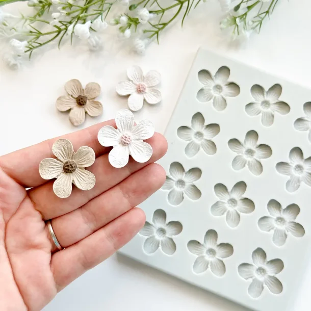 Silikoneform Periwinkle blomster