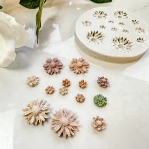 Silikoneform blomster 2