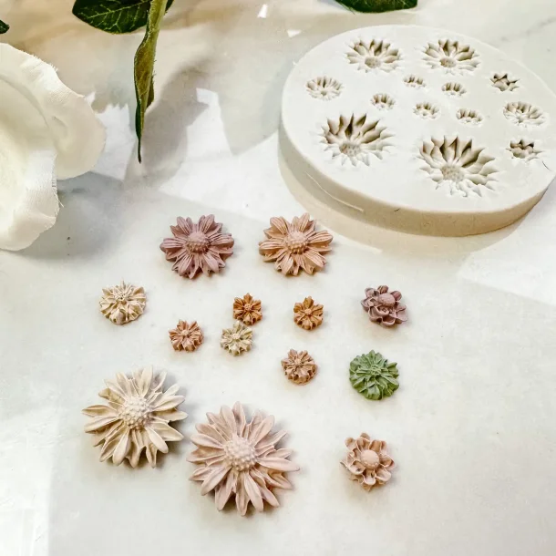 Silikoneform blomster 2